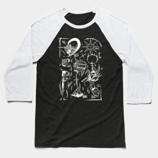 Parchment Of Souls Blk Baseball T-Shirt